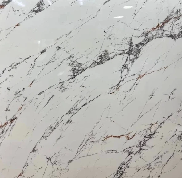 Beyaz Mermer Desenli Yapışkanlı Kaplama Kağıdı  Büyük Boy 5 Metre ürün görseli