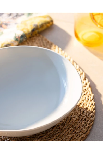 Souci Yemek Tabağı - Mavi - 22 cm - Resim 3