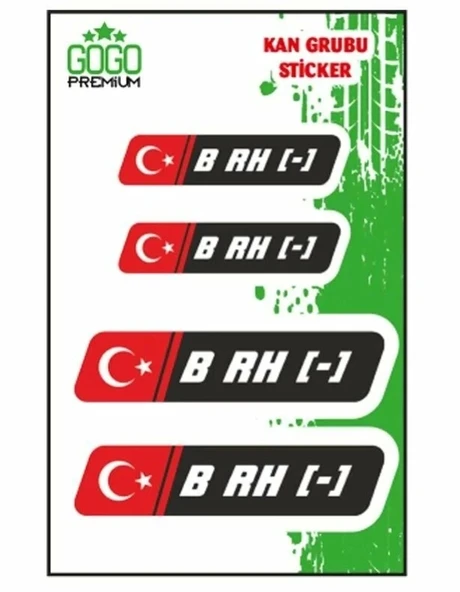 KAN GURUBU SİYAH DÖRTLÜ ETİKET B RH- ürün görseli 1