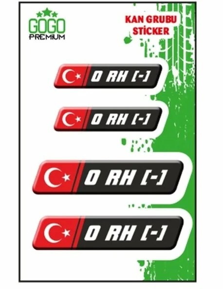 KAN GURUBU SİYAH DÖRTLÜ ETİKET 0 RH- ürün görseli 1