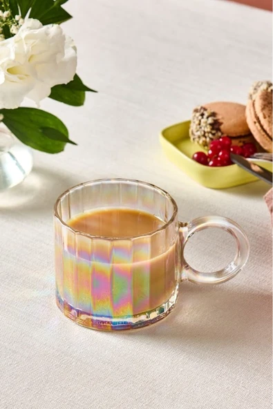 Luna Lüsterli Cam Kupa 300 ml - Resim 2