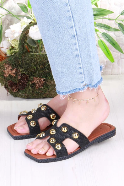 Fort 014-25 Fls Toka Detaylı Tatil Terliği Günlük Terlik Kadın Terlik - Resim 2