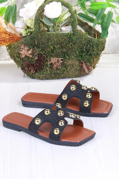 Fort 014-25 Fls Toka Detaylı Tatil Terliği Günlük Terlik Kadın Terlik - Resim 4