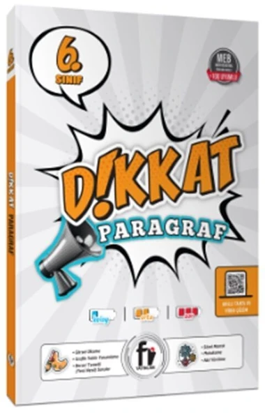 6. Sınıf Dikkat Paragraf Soru Bankası Fi Yayınları
