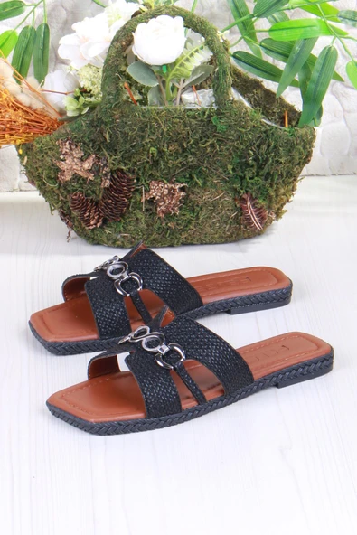 Fort 014-23 Fls Toka Detaylı Tatil Terliği Günlük Terlik Kadın Terlik - Resim 5