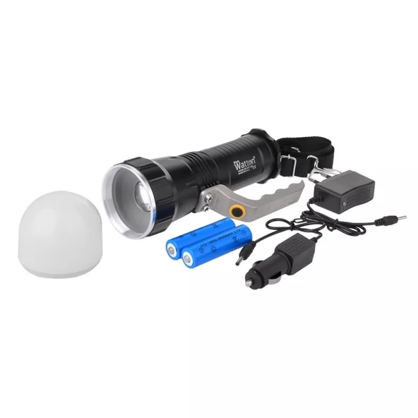 Projektor Modeli Zoomlu Şarjlı El Feneri  Wt-129 - 5