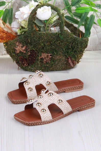 Fort 014-25 Fls Toka Detaylı Tatil Terliği Günlük Terlik Kadın Terlik - Resim 11