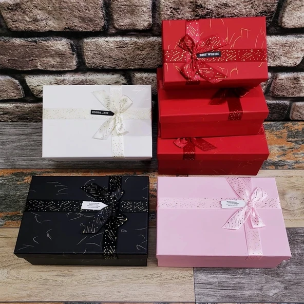 3'lü Dikdörtgen Hediye Kutusu ürün görseli