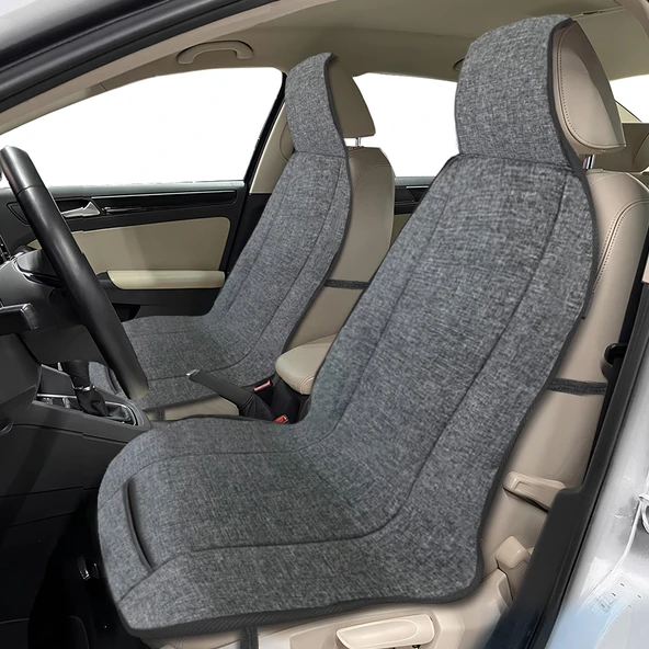 Keten Cepli Araç Ön Arka Koltuk Koruyucu Araba Koltuk Minderi ürün görseli