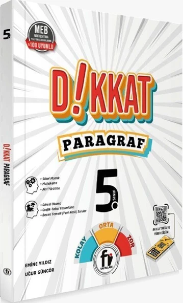 5. Sınıf Dikkat Paragraf Soru Bankası Fi Yayınları