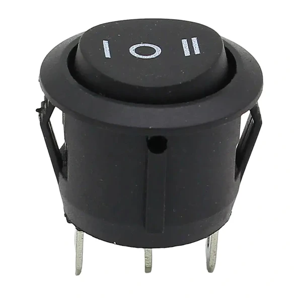 YUVARLAK IŞIKSIZ ANAHTAR ON-OFF-ON 3P (IC-134) (5047) - Resim 3