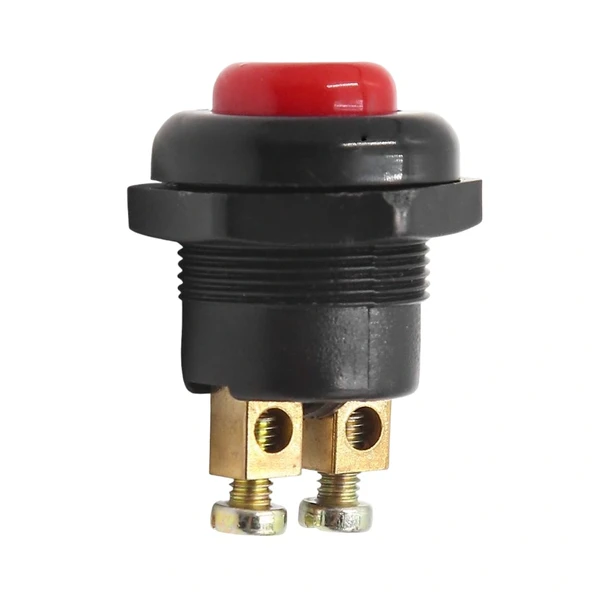 22 MM PLASTİK 2P MARŞ-KORNA BUTONU KIRMIZI (IC-180A-1) (5047) ürün görseli 1