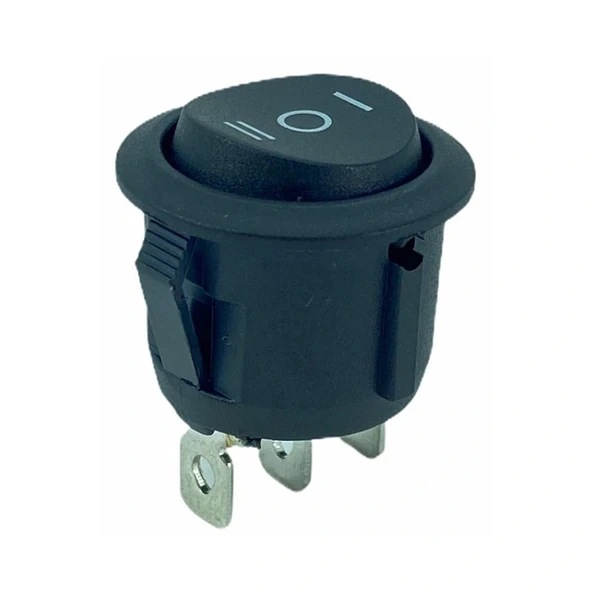 YAYLI YUVARLAK IŞIKSIZ ANAHTAR ON-OFF-ON 3P (IC-134-2) (5047) ürün görseli