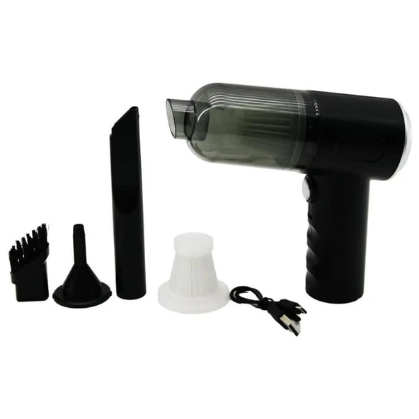 Buffer 3in1 Araç İçi Kablosuz Şarjlı Mini El Süpürgesi Vakum ve Üfleme ürün görseli 1