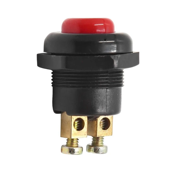 Powermaster IC-180A-1 22Mm Plastik 2P Marş Korna Butonu Kırmızı ürün görseli 1