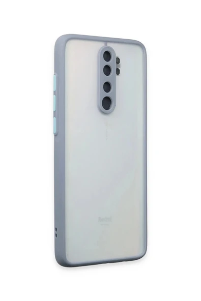 Xiaomi Redmi Note 8 Pro Kılıf Montreal Silikon Kapak - Gri - 2