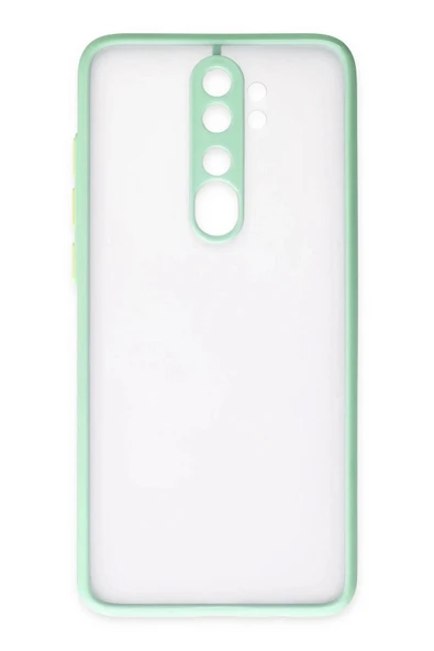 Xiaomi Redmi Note 8 Pro Kılıf Montreal Silikon Kapak - Turkuaz - 1