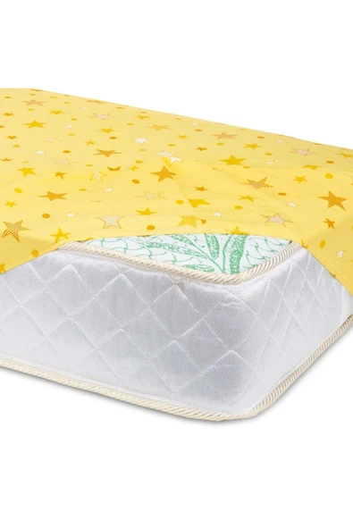 CORONEL YATAK 70cm x 125cm LASTİKLİ FİTTED BEBEK VE ÇOCUK YATAK ÇARŞAFI - Resim 3