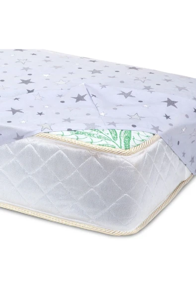 CORONEL YATAK 50cm x 100cm LASTİKLİ FİTTED BEBEK VE ÇOCUK YATAK ÇARŞAFI - Resim 3