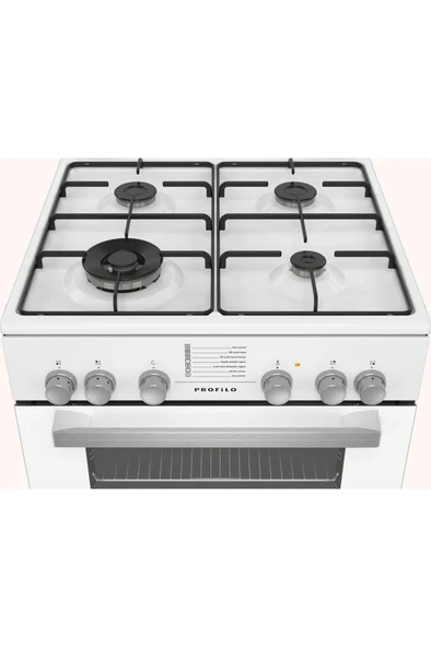 F0ES113HBD Gazlı Elektrikli Beyaz Solo Fırın - Resim 2