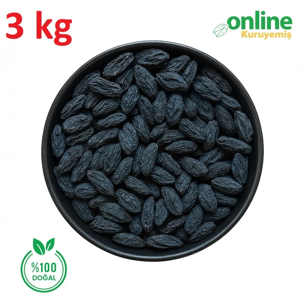 Siyah Üzüm Çekirdekli 3 kg - Resim 2