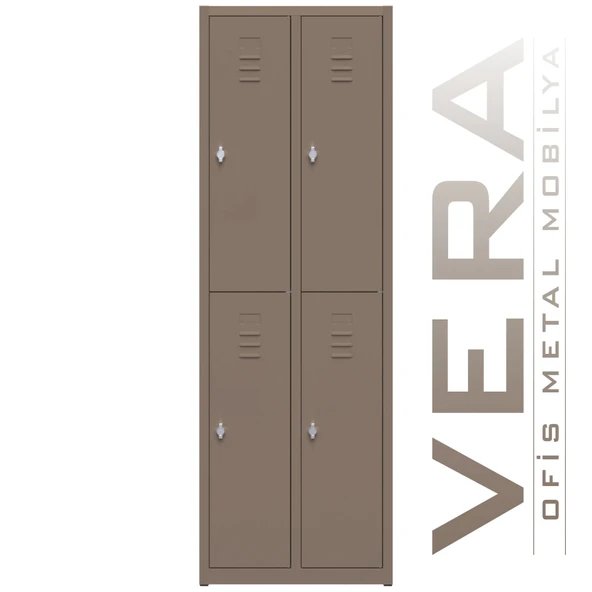 Soyunma Dolabı Metal 4 Kişilik İşçi Soyunma Dolabı - 1