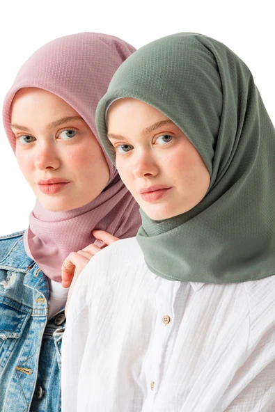 2 ADET Soft Pamuk Jakarlı Eşarp – Doğal Dokulu, Hafif ve Nefes Alan Kumaş- Bambu Kraş Eşarp Yumuşak Dokulu Düz Renk Eşarp, Tesettür Eşarp - 11
