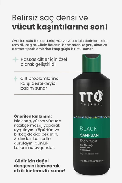 Tto Saç Ve Vücut Şampuanı 500ml - Resim 4