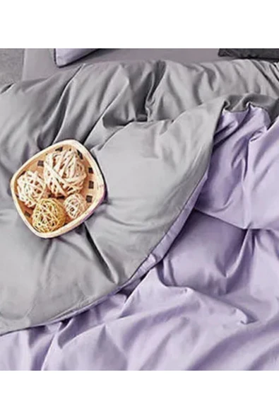 Sheri Home Sheri Lilac Çift Kişilik 1 Adet Nevresim (YORGAN KILIFI)200 cm x 220 cm, Malzeme: %100 Pamuk. - 2
