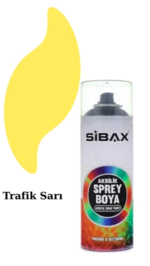Sibax Akrilik Sprey Boya – 400 ml | Parlak Renkli Hızlı Kuruyan Boya | Metal, Ahşap, Cam, Plastik, Duvar Uyumlu | Tüm Renkler - 2