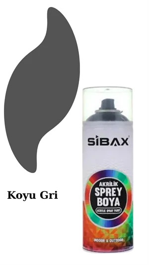 Sibax Akrilik Sprey Boya – 400 ml | Parlak Renkli Hızlı Kuruyan Boya | Metal, Ahşap, Cam, Plastik, Duvar Uyumlu | Tüm Renkler - 8