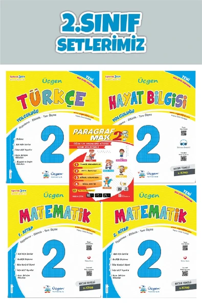 Üçgen 2.Sınıf Maarif Modeli Beceri Temelli Türkçe-Matematik-Hayat Bilgisi -Paragraf max (2025-2026) ürün görseli 1