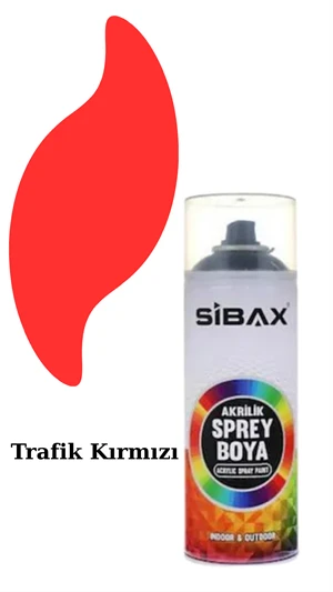 Sibax Akrilik Sprey Boya – 400 ml | Parlak Renkli Hızlı Kuruyan Boya | Metal, Ahşap, Cam, Plastik, Duvar Uyumlu | Tüm Renkler - 10