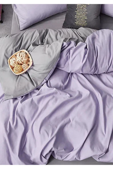 Sheri Home Sheri Lilac Çift Kişilik 1 Adet Nevresim (YORGAN KILIFI)200 cm x 220 cm, Malzeme: %100 Pamuk.