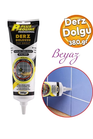Beyaz Derz Dolgu 380 gr – Fayans, Seramik, Mermer, Duvar ve Zemin Tadilatı İçin | Wc & Banyo Tamir Dolgusu - 1