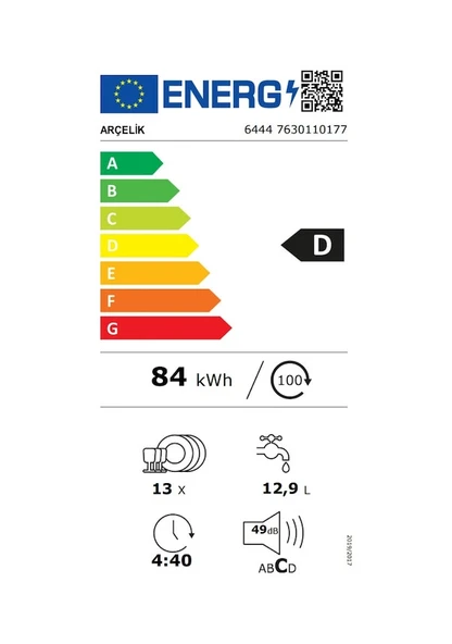 Arçelik 6444 4 Programlı Bulaşık Makinesi - 4