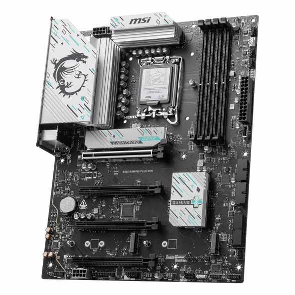 MSI B860 Gaming Plus WiFi DDR5 (8600MHz)OC M.2 HDMI/DP/USB-C PCIe 5.0 1851P ATX Anakart - Resim 3