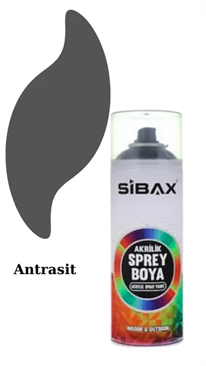 Sibax Akrilik Sprey Boya – 400 ml | Parlak Renkli Hızlı Kuruyan Boya | Metal, Ahşap, Cam, Plastik, Duvar Uyumlu | Tüm Renkler - 5