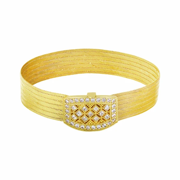 22 Ayar Altın Trabzon Hasır Bilezik T055079 ürün görseli 1