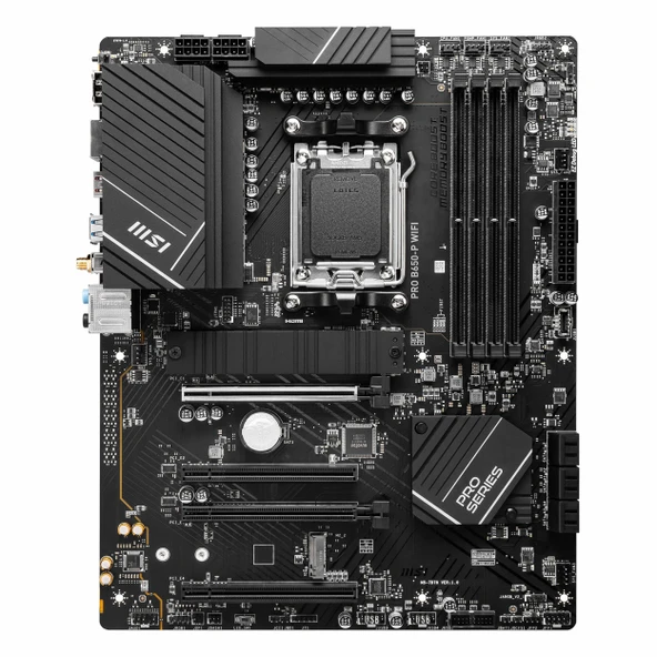 MSI Pro B650-P WiFi DDR5 (7200MHz)OC M.2 HDMI/DP/USB-C PCIe 4.0 AM5 ATX Anakart - Resim 2