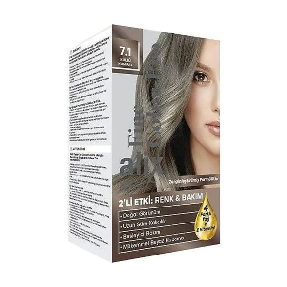 Alix Kit Sac Boyası 7.1 Küllü Kumral 50ml ürün görseli