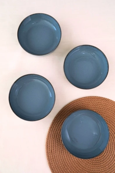 Kütahya Porselen Moderna Kase Mavi 4 Parça 15cm MOD15KSS4730P01 - 3