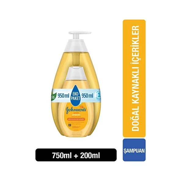 Johnson's Baby Bebek Şampuanı - 750 + 200 ml ürün görseli