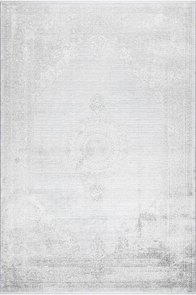 Pastel Halı Rönesans 7573596 Gri Viskon Akrilik Salon Oturma Yatak Odası Halısı ürün görseli 1