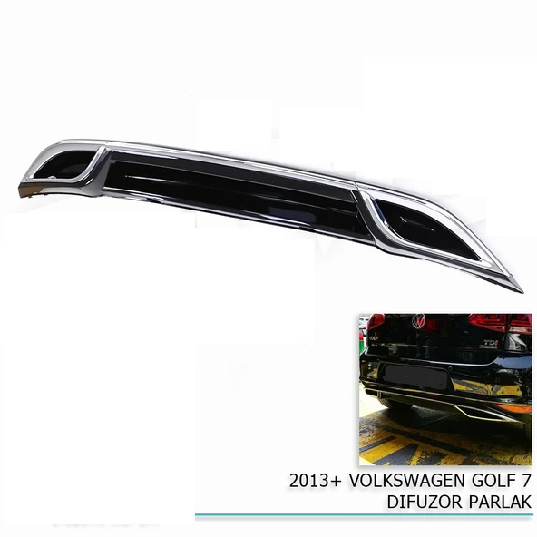 Golf 7 Difüzör Parlak Siyah 2013+ ürün görseli