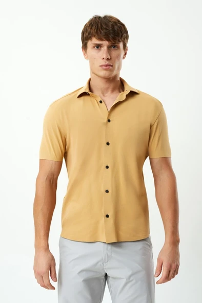 Exuma Erkek Hardal Pike Gömlek ürün görseli