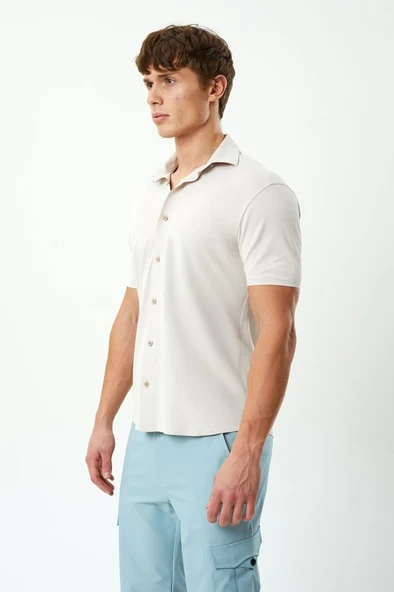 Exuma Erkek Açık Pembe Pike Gömlek - 2