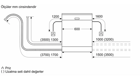 Siemens SN216I00DT 6 Programlı 13 Kişilik Bulaşık Makinesi - 6