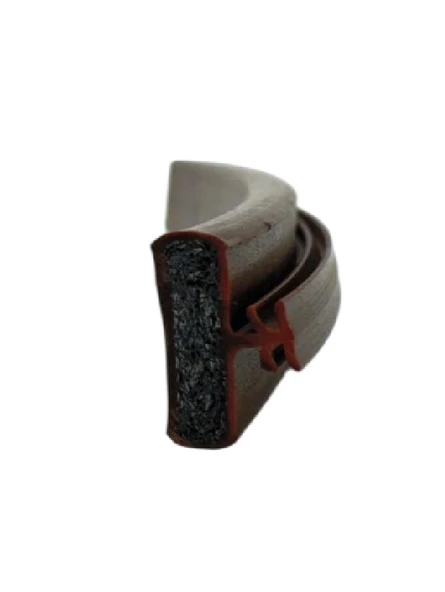 Contacall Ahşap Panel Kapı İntümesan Yangın Fitili Duman Sızdırmaz Conta 6 Metre Kahverengi - Resim 5