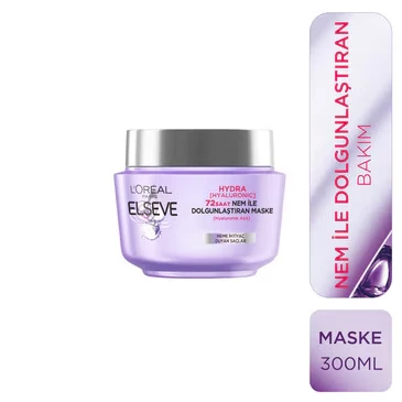 Elseve Loreal Paris Hydra 72 Saat Nem Ile Dolgunlaştıran Maske 300ml